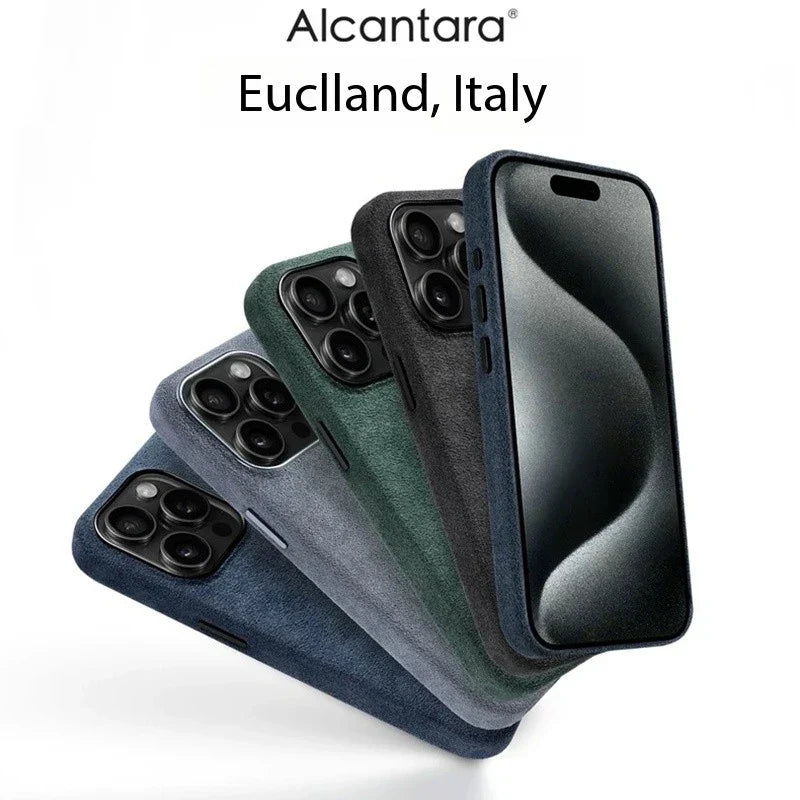 Magsafe Case for iPhone 16 17 Pro Max 15 14 Luxury Magnetic Magnetic Supercar Interior Leather Magnet Phone Cape