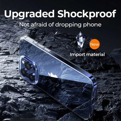 PC Case For iPhone 16 Pro Max Case Crystal PC Anti-Yellow Lens Protection Cover For iPhone 16 Pro Max Case