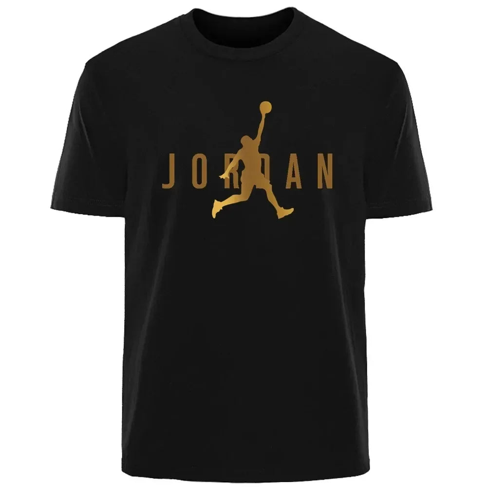 2025 Men's New High Quality Short Sleeve T-shirt Cotton Sweat Absorption Printed Sports T-shirt Men Casual Fashion Short Sleeve