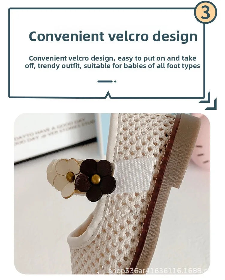 Girls Walking Shoes Lace Mesh Bows Kids Princess Shoes Non-slip Shiny Sequins 2025 New Children Flat Shoes Soft Sole Non-slip