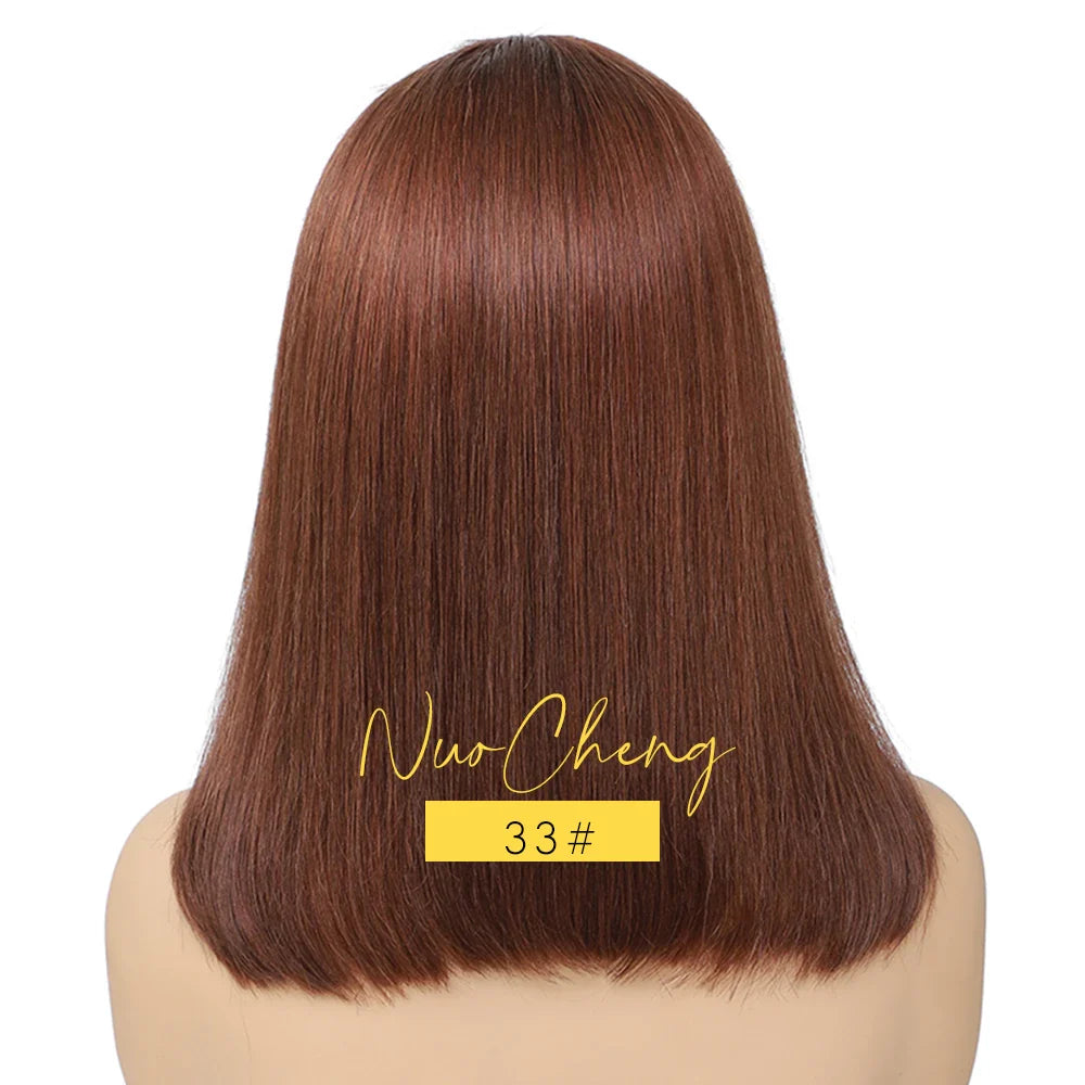 Bob Wig Human Hair 13X4 HD Lace Frontal Short Straight Lace Front Bob Wigs for Black Women Human Hair Wine Red 99J Burgundy