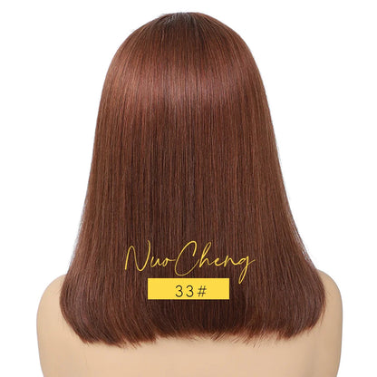 Bob Wig Human Hair 13X4 HD Lace Frontal Short Straight Lace Front Bob Wigs for Black Women Human Hair Wine Red 99J Burgundy