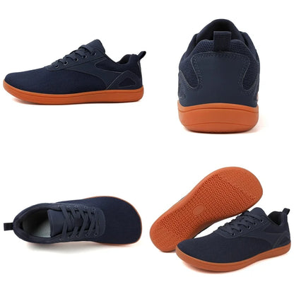 Men's Wide Minimalist Barefoot Sneakers | Unisex Zero Drop Sole | Optimal Relaxation