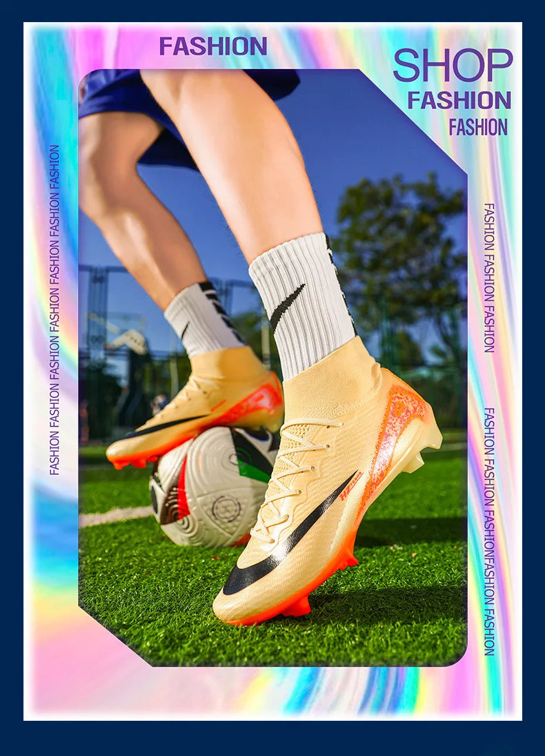 Quality Soccer Cleats for Men Soccer Shoes Society Boys Football Boots Male Football Shoes Sneakers Unisex Soccer Boots