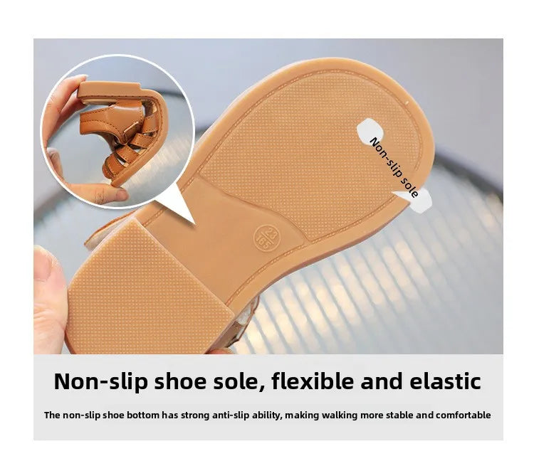2026Sandals for Baby Girls Summer Cut-Outs Heart-shaped Lolita Princess Shoes Fashion Children's beach Sandals Kids Garden Shoes