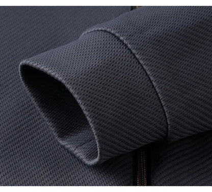 Spring and Autumn New Sportswear Suit Men's Casual Breathable High-end Jacket Trousers Stand-up Collar Zipper Open Mens Clothes