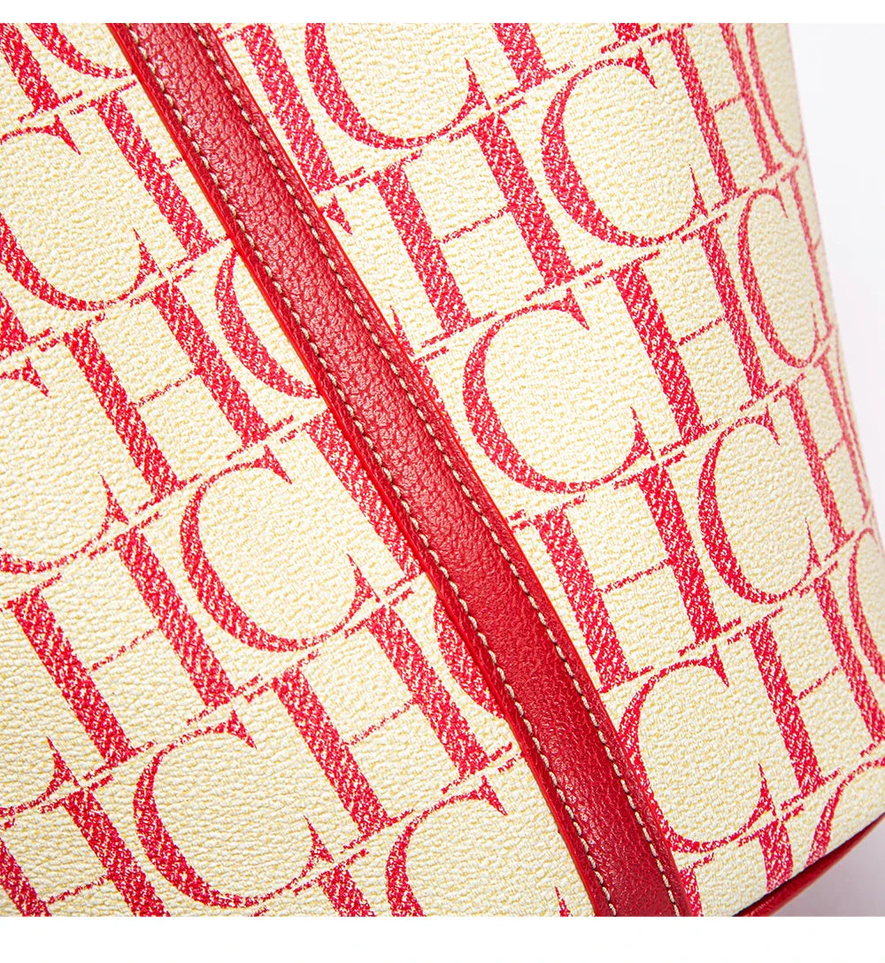 Large Capacity Commuter Travel Handbag Luxury Brand Fashion Texture Letter Printed Women's Shoulder Bag