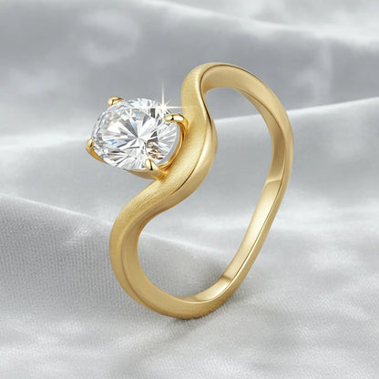 New 8*6mm 1.5CT Oval Cut Moissanite Rings for Women Sparkling S925 Sterling Silver Wedding Fine Jewelry  Plated 18k Gift