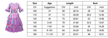 Isabella Charm Dress Girl Princess Dress Fantasy Party Kid Clothes Halloween Christmas Birthday Party Outfits