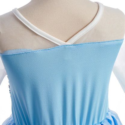 Vestido da Anna e Elsa para Meninas, Fantasia Cosplay Infantil de Halloween, Vestidos de Princesa para Crianças, Festa de Aniversário Elegante, Roupas de Carnaval 3-10 Anos