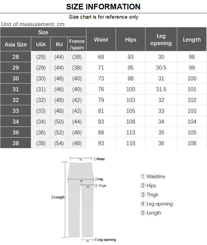 Autumn Winter Thick Men's Casual Pants Brushed Fabric Straight Slim Business Fashion Trousers Stretch Korean Male Clothing