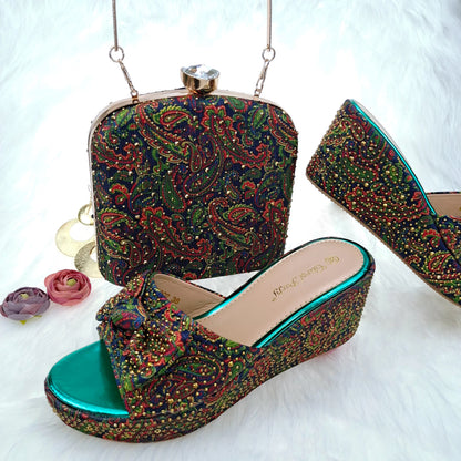 Italian Ladies Shoes and Bags Designer Shoes Women Luxury Shoes and Bag for Party In Women