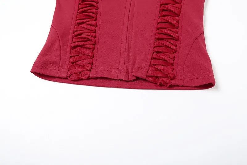 Sexy Fashion Vest Women Halter V-Neck Off Sleeves Backless Skinny Look Thinner Hot Chick Fashionable Atmosphere Style Top