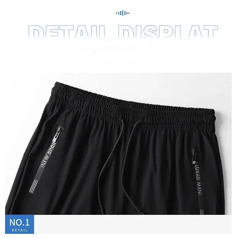 2025 Summer New Men's Fashion Casual Stretch pants plus size 's sports pants quick drying men's pants jogging pants sportswear