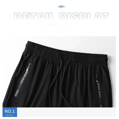 2025 Summer New Men's Fashion Casual Stretch pants plus size 's sports pants quick drying men's pants jogging pants sportswear