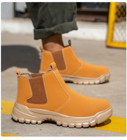 Easy Wear Safety Shoes for Men Steel Toe Work Shoes Puncture Proof Work Sneaker Male Protective Work Man Boots Safety Boots