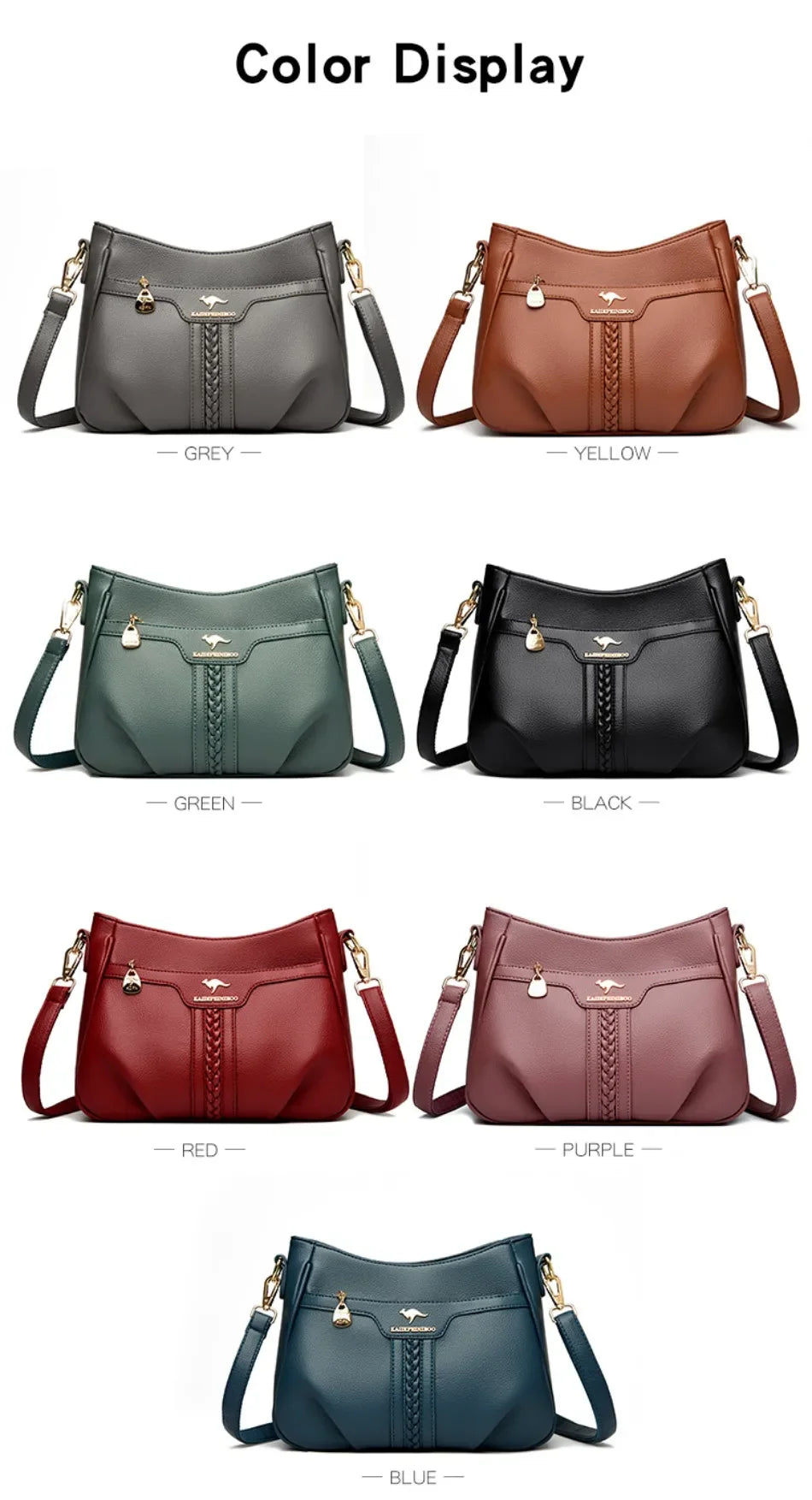 Genuine High Quality Soft Leather Women's Handbag Trend Designer Female Crossbody Bag Casual Shoulder Messenger Handbags 2024