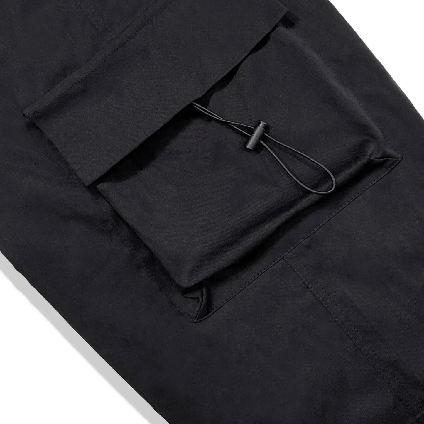 Cool Streetwear Versatile Quicky Drying Wide Leg Low Waist Drawstring Cargo Trousers Fashion Daily Casual Pockets Pants For Male