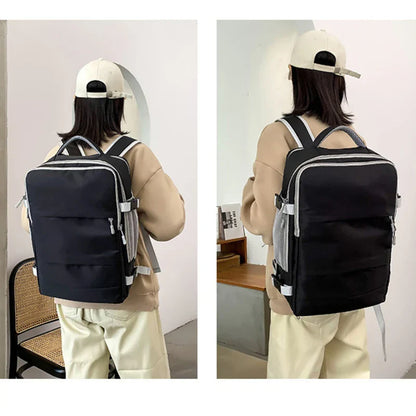 Travel Backpack Women Large Capacity Waterproof Anti-Theft Casual Daypack Bag with Luggage Strap & USB Charging Port Backpacks