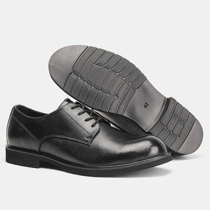 Genuine Leather Men Derby Shoes Ultralight Comfortable fashion Men Casual shoes Black Men Leather Shoes #KD6675