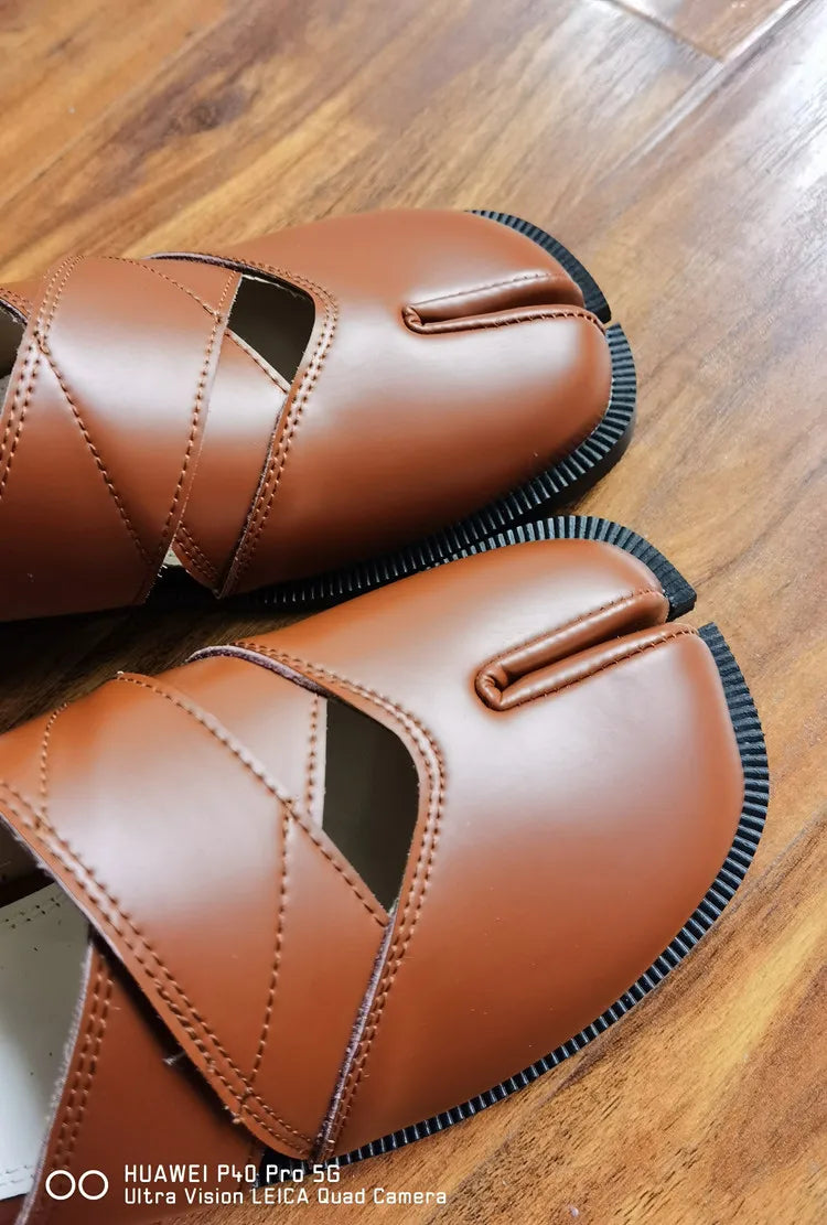 Fashion Women's Shoes New High Quality Leather Split Toe Mary Jane Shoes Comfortable Low Heel Women Shoes Lolita