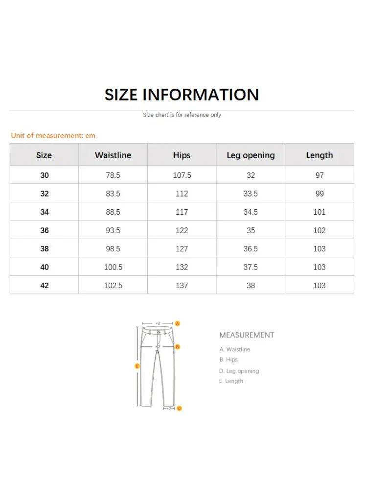Spring Summer White Slim Fit Jeans Men Casual Thin Straight Leg Stretch Denim Pants Solid Color Streetwear Daily Wear Trousers