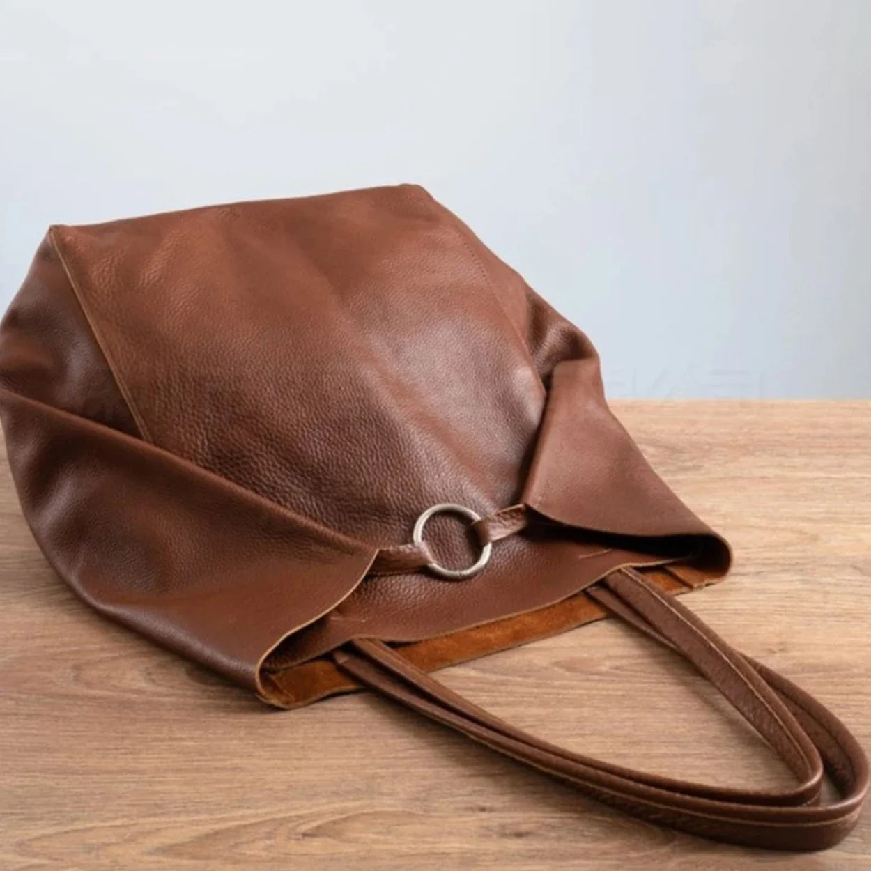 Retro 2 Set Bag Shoulder Bags High Capacity Tote Bags Metal Button Handbags Solid Color Multifunction Beach Bag For Ladies