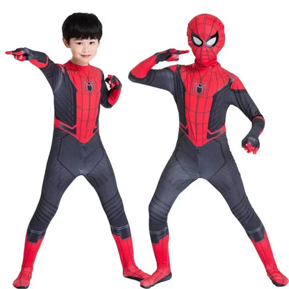 Spider Man Cosplay Costume Zentai Spiderman Costume Superhero Bodysuit Spandex Jumpsuit Suit for Child Kids Adult