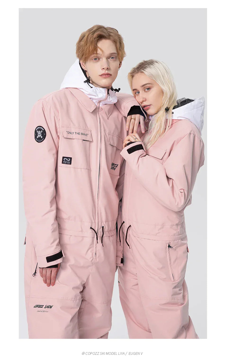 Thick Men Women One-Piece Ski Jumpsuit Outdoor Sports Snowboard Jacket Warm Jump Suit Waterproof Winter Clothes Overalls Hooded