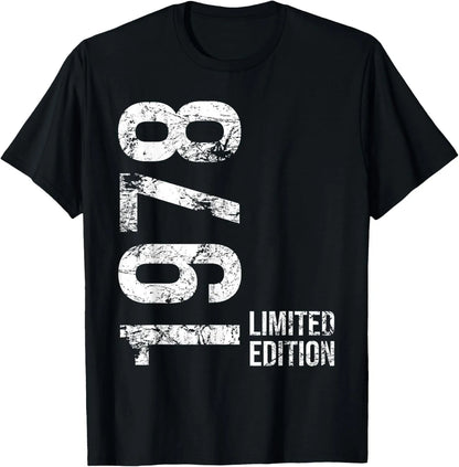 Vintage 1978 Limited Edition Birthday 1978 Men Women Vintage T-Shirt Casual Streetwear Short Sleeve Printed T-shirt
