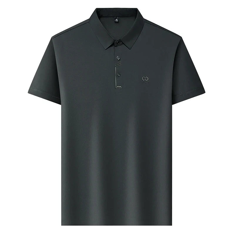 Luxury Brand Men's Polo Shirt Lapel T-Shirt Summer New Cool Letter Embroid Short Sleeve High End Casual Office Business Menswear