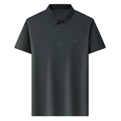 Luxury Brand Men's Polo Shirt Lapel T-Shirt Summer New Cool Letter Embroid Short Sleeve High End Casual Office Business Menswear