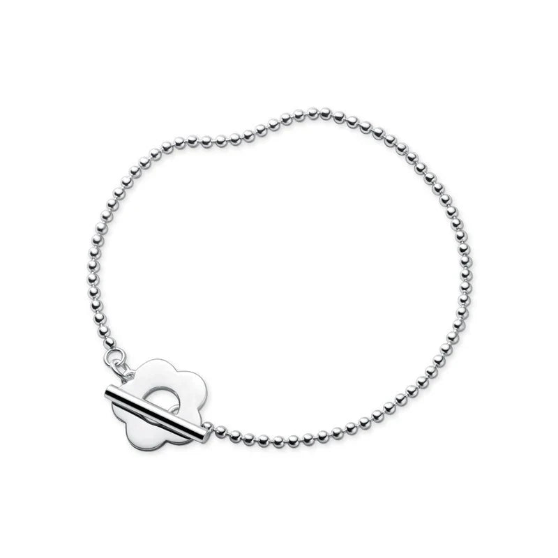 100% Genuine 925 Sterling Silver Minimalist Beads Balls Geometric Bracelet for Women OT Bangle Fine Jewelry Girl Gift