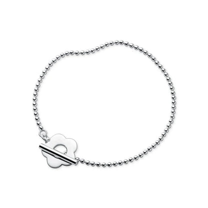 100% Genuine 925 Sterling Silver Minimalist Beads Balls Geometric Bracelet for Women OT Bangle Fine Jewelry Girl Gift