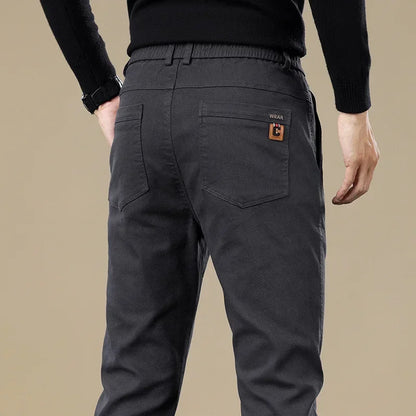 New Winter High-End Business Men's Suit Pants Autumn and Winter Slim Straight Casual Pants Versatile Fashion Trousers Korean