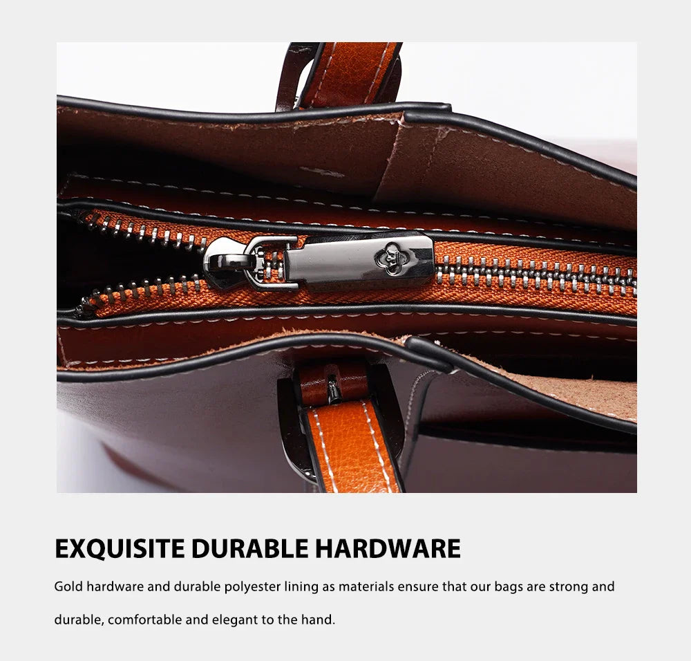 High Quality Women's Genuine Leather Tote Lady Luxury Designer Cowhide Shoulder Bag Large Capacity OL Handbag Shopper Bag