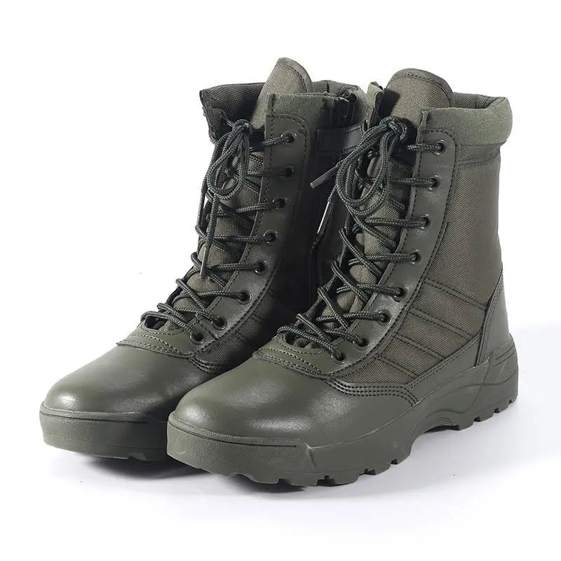 2026 New Winter Combat Boots Outdoor Wear-Resistant Hiking Men and Women Tactical Training Botas High Top Desert Shoes