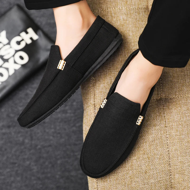 Men Loafers Soft High Quality Spring Autumn Shoes Men Casual Shoes Warm Slip on Flats Driving Shoes