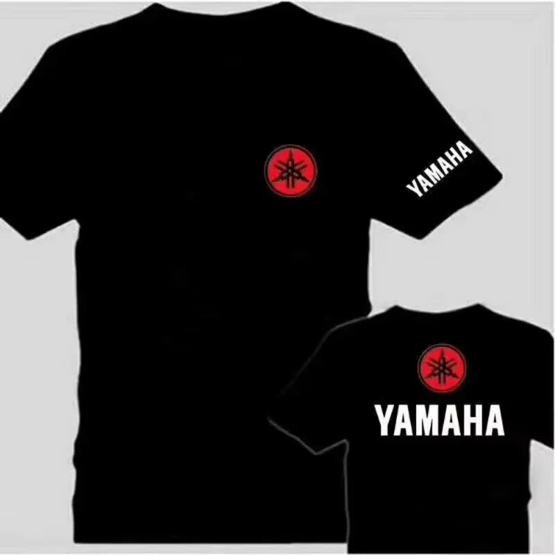 MOTO Double-layer Printed Short Sleeved T-shirt for Summer New Men's and Women's Plus Size Cycling Loose Casual Top