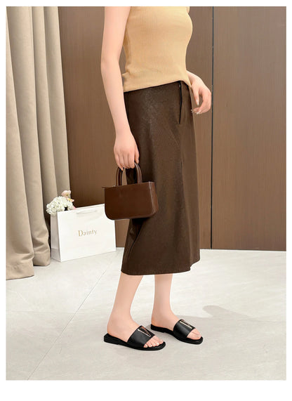 High Quality PU Purses And Sandals Sets Flat Shoes And Bag Set Matching Handbags For Women Slippers Flip Flops Women Shoes