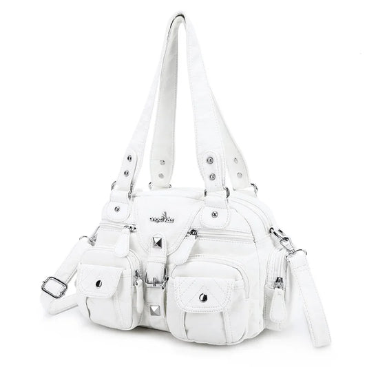 Vintage Women Handbags Satchel Top-handle Handbag PU Shoulder Bag Dumpling Pack Give Gifts Shoulder Bags Phone Money Pack