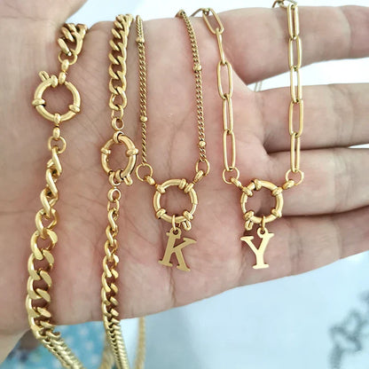 Necklace Women Men Choker Stainless Steel Geometric Rolo Link Cuba Paperclip Chain