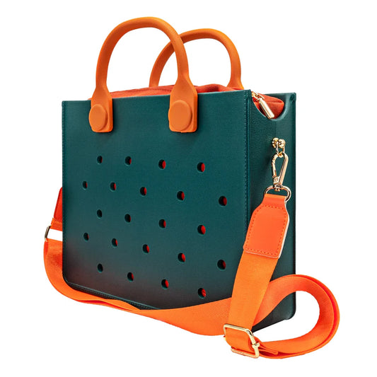 Large Leather Shoulder Bag Handbag Tote Bag Storage for Women Casual Waterproof Beach Bag Hole Fit Charm Fashion Storage Bag