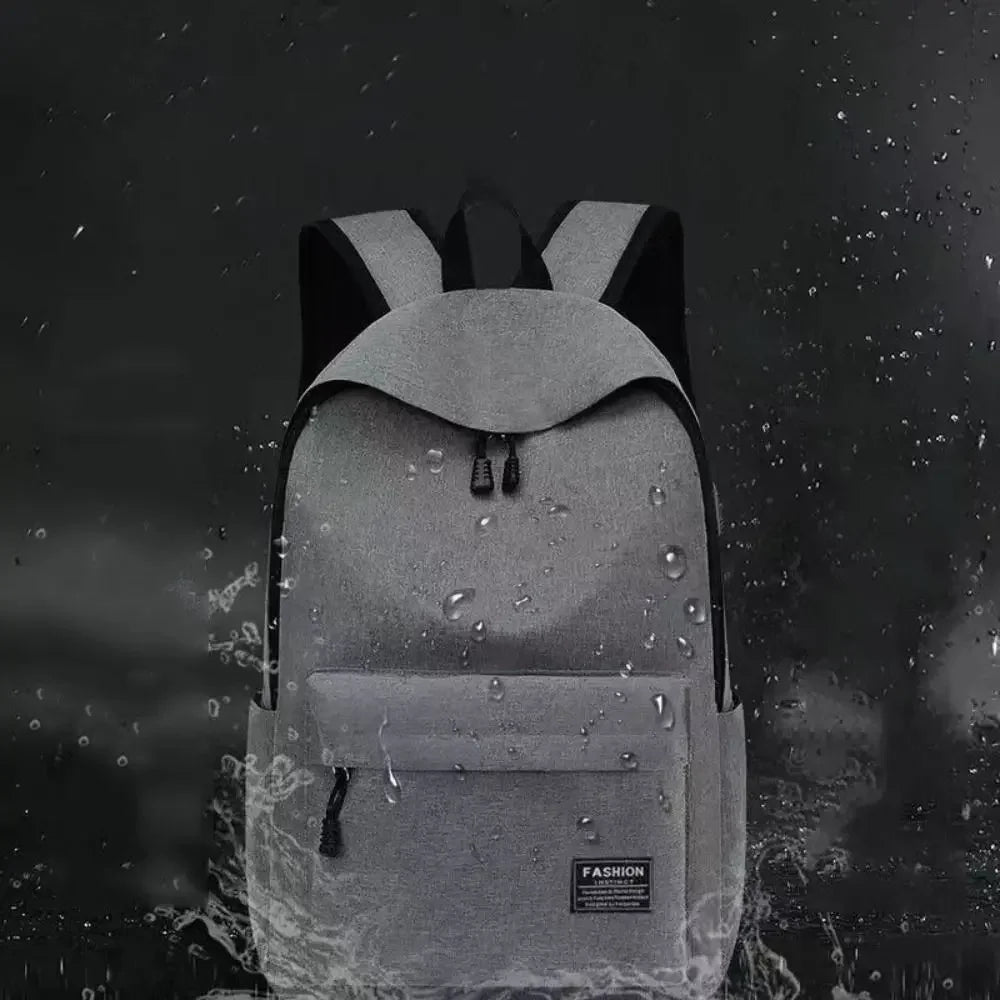 Trendy Men's Minimalist Backpack Versatile Backpack Large Capacity School Student Computer Travel Bag Washable Unisex Backpack