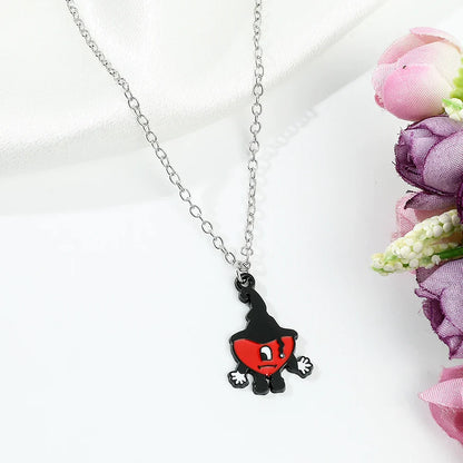 Rabbit Pendant Necklace Hip Hop Pop Singer Fans Gift Collar Jewelry Women Men Gift