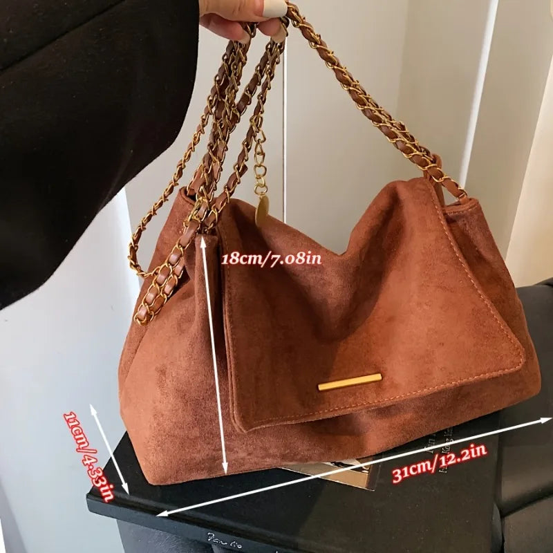 Perfect Lily Women's Vintage Large Crossbody Shoulder Bag Elegant Handbag with Detachable Strap Durable for Casual Formal Events