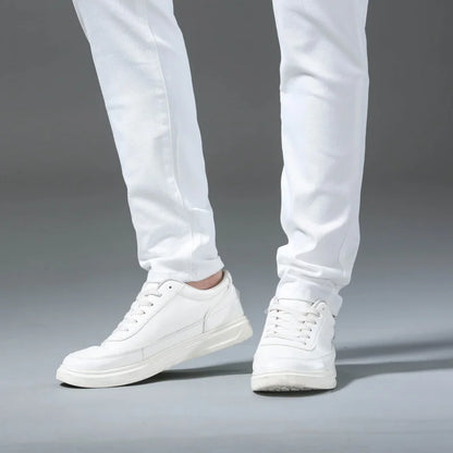 New 98% Cotton Men's Fashion Slim Jeans Stretch Straight Spring Autumn Luxury Denim Trousers Casual Business Pencil Pants