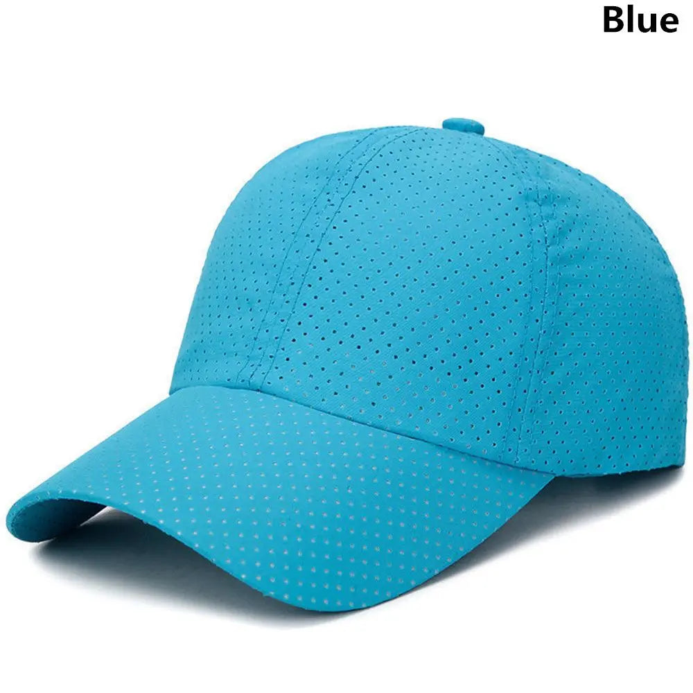 Breathable Quick Dry Baseball Cap Mesh Sun Hat Golf Tennis Cap For Outdoor Sports Running Hiking Camping For Men Women