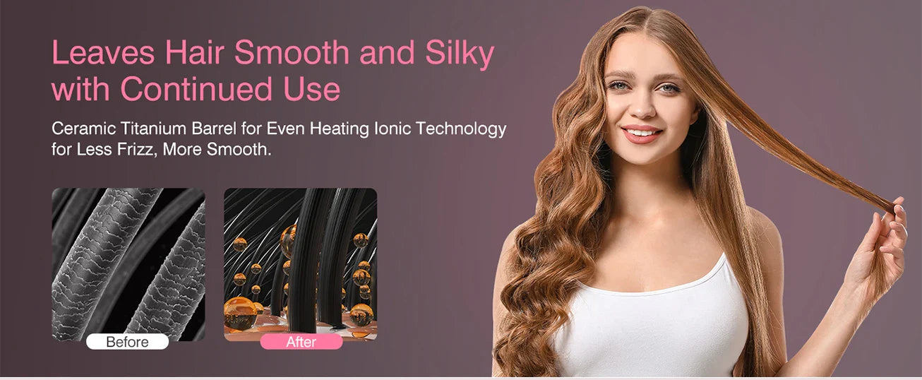 2 IN 1 One Step Hair Dryer and Volumizer Hair Straightener Hot Air Brush Hair Curler Hair Beauty and Health Styling