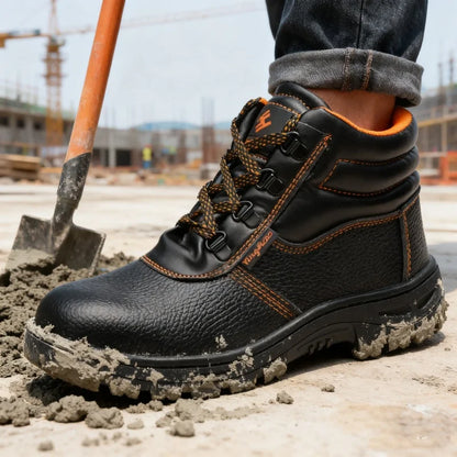 Comfortable Waterproof Safety Work Shoes For Men Steel Toe Office Boots Shoes Indestructible Construction Male Cheap Boots